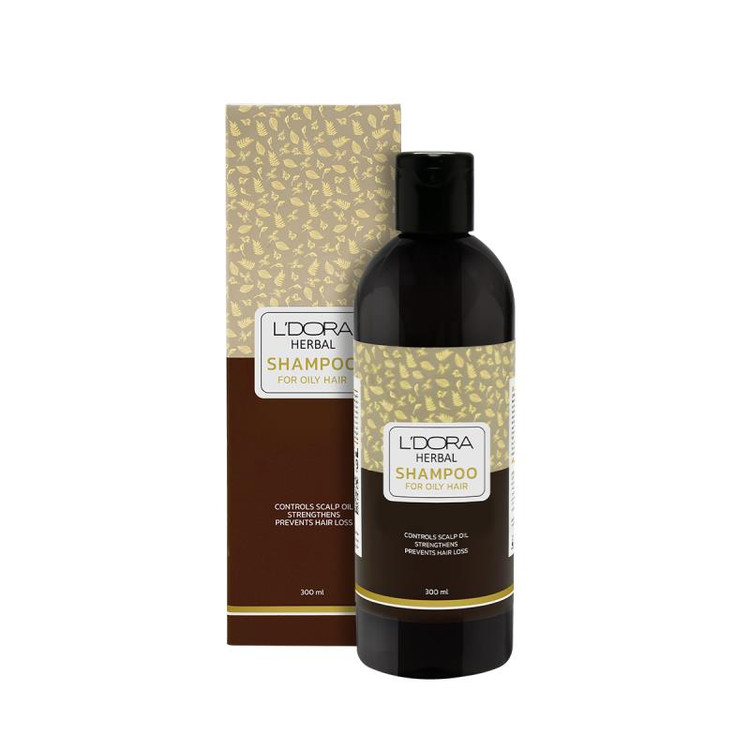 شامپو گیاهی مناسب موهای چرب لدورا هربال 300 میلیلیتر