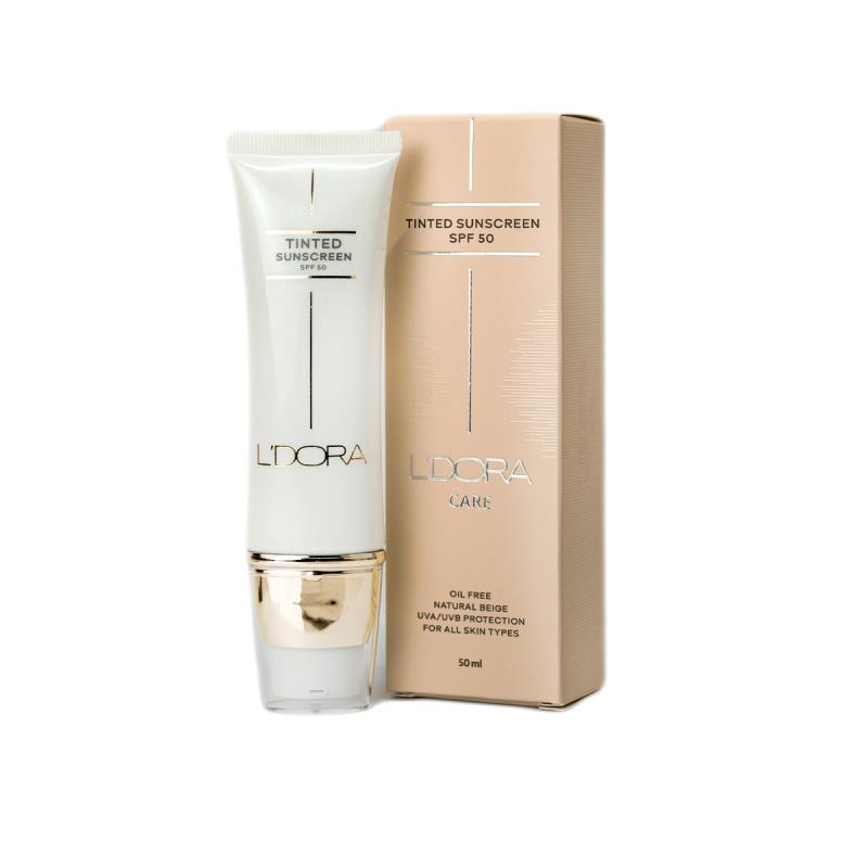 کرم ضدآفتاب رنگی لدورا ۵۰میل SPF50 (افزایش 40درصدی از اول خرداد)